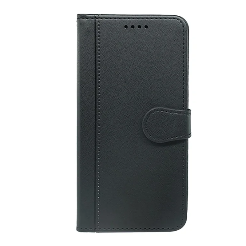 For OnePlus 15R 5G / Ace 6T 5G / Ace 6 5G Wallet Case Magnetic Snap Leather Phone Cover with Strap - Black