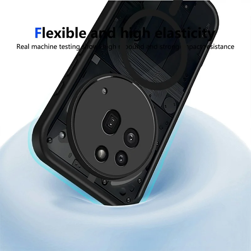 For Nothing Phone (3a) Pro Magnetic Case Skin Touch Matte Translucent PC + TPU Anti-Drop Phone Cover