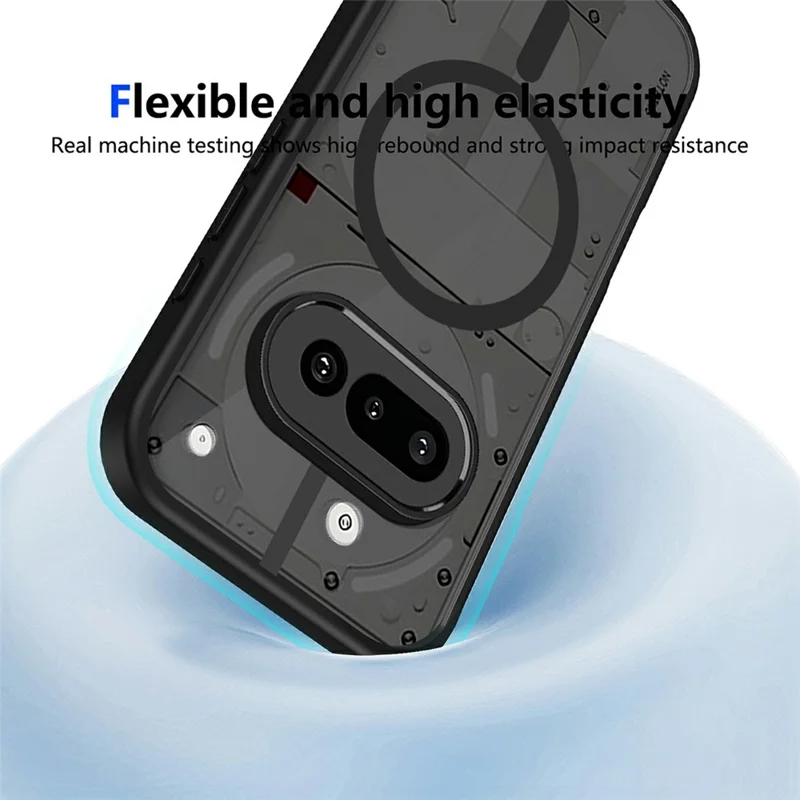 For Nothing Phone (3a) Magnetic Case Skin Touch Matte Translucent PC + TPU Anti-Drop Phone Cover