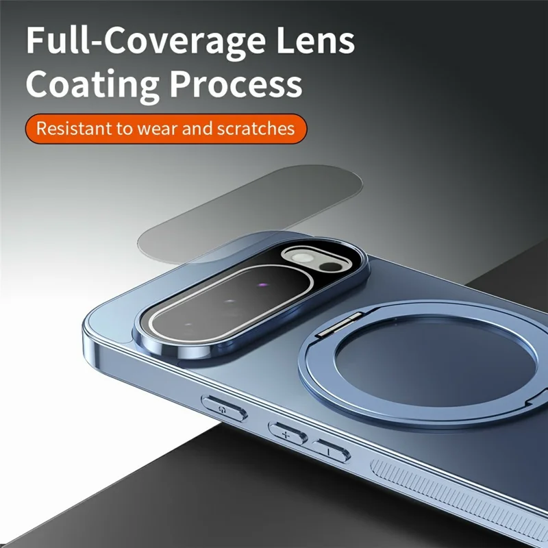 For Google Pixel 10 Pro Magnetic Case 360° Rotatable TPU PC Matte Phone Cover with Tempered Glass -  Black