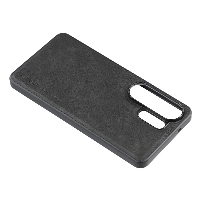 X-LEVEL Bojue-3 Серия для чехла Samsung Galaxy S26 Ultra, кожаное покрытие, задняя панель из ПК+ТПУ - Черный