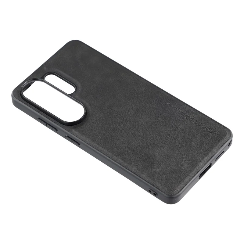 X-LEVEL Bojue-3 Серия для чехла Samsung Galaxy S26 Ultra, кожаное покрытие, задняя панель из ПК+ТПУ - Черный