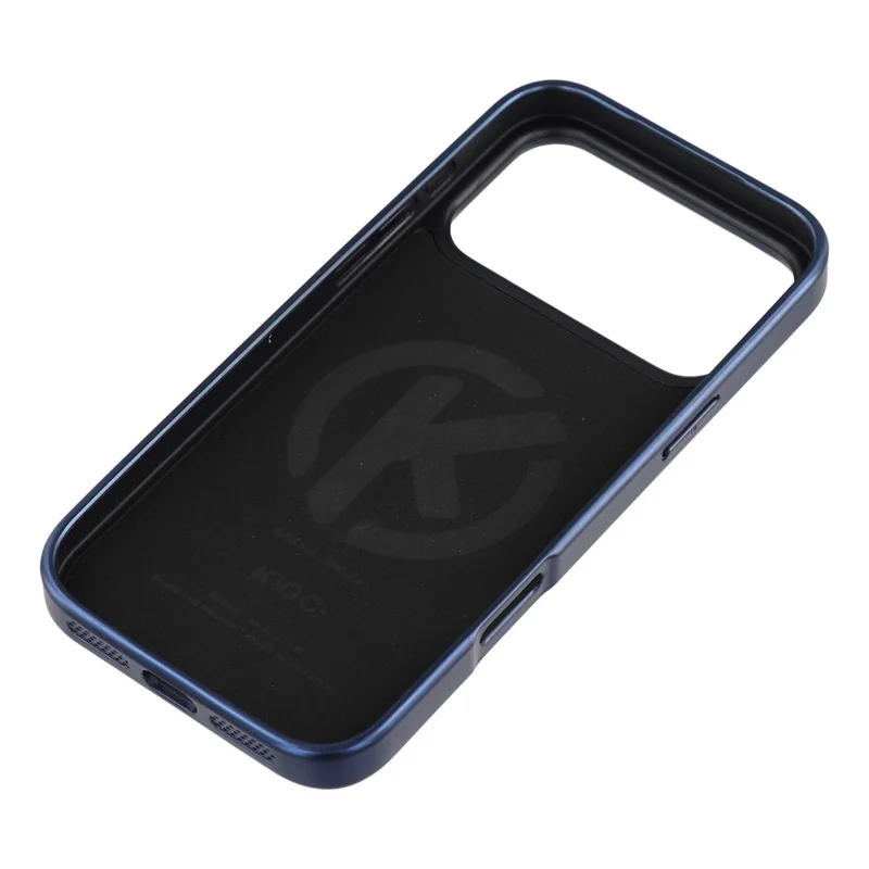 KIGC Capa para iPhone 17 Pro Max Compatível com MagSafe Capa Híbrida com Textura de Crocodilo - Azul