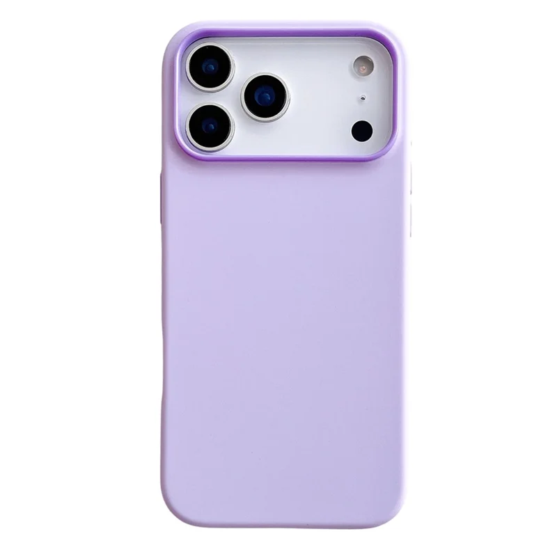 For iPhone 17 Pro Max Case Dual Color Liquid Silicone Phone Cover Large Camera Cutout - Purple