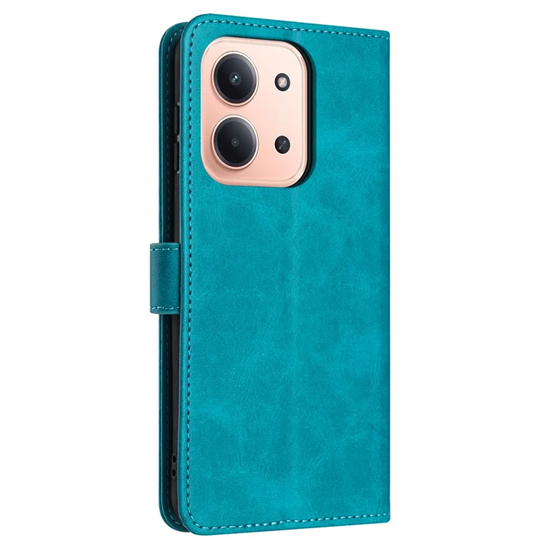 Bulk Purchasing For Xiaomi Redmi 15C 4G (Global) (171mm)  /  Poco C85 4G (171mm) Wallet Case Flip Stand Calf Texture PU Leather Phone Cover with Strap - Green