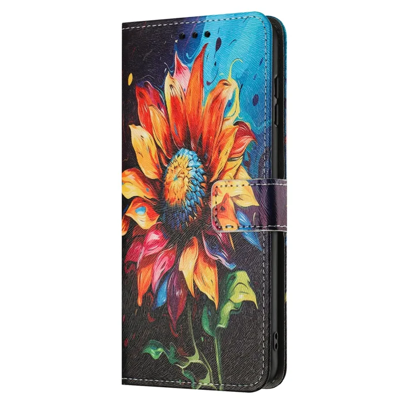 Оптовая покупка чехла-кошелька для iPhone Air с рисунком, чехол из искусственной кожи с ремешком - Подсолнух