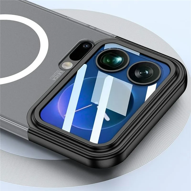 GKK For Xiaomi 17 Pro Max Magnetic Case Contrast Color Translucent PC Phone Cover - Silver