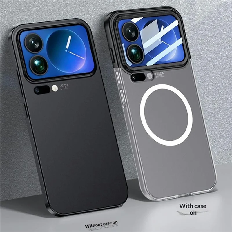 GKK For Xiaomi 17 Pro Max Magnetic Case Contrast Color Translucent PC Phone Cover - Green