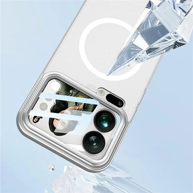 GKK For Xiaomi 17 Pro Max Magnetic Case Contrast Color Translucent PC Phone Cover - Green