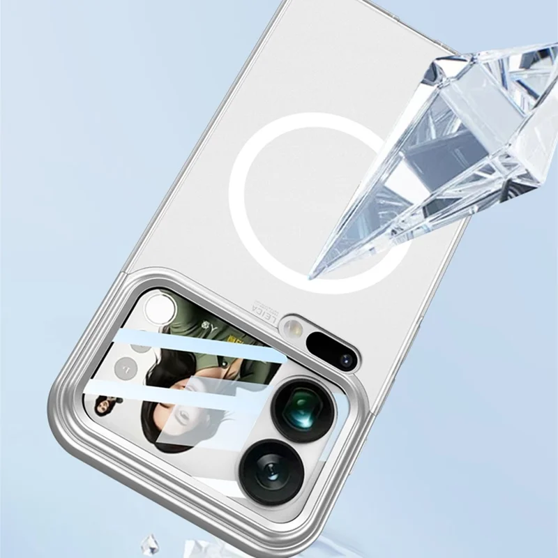 GKK For Xiaomi 17 Pro Magnetic Case Contrast Color Translucent PC Phone Cover - Purple