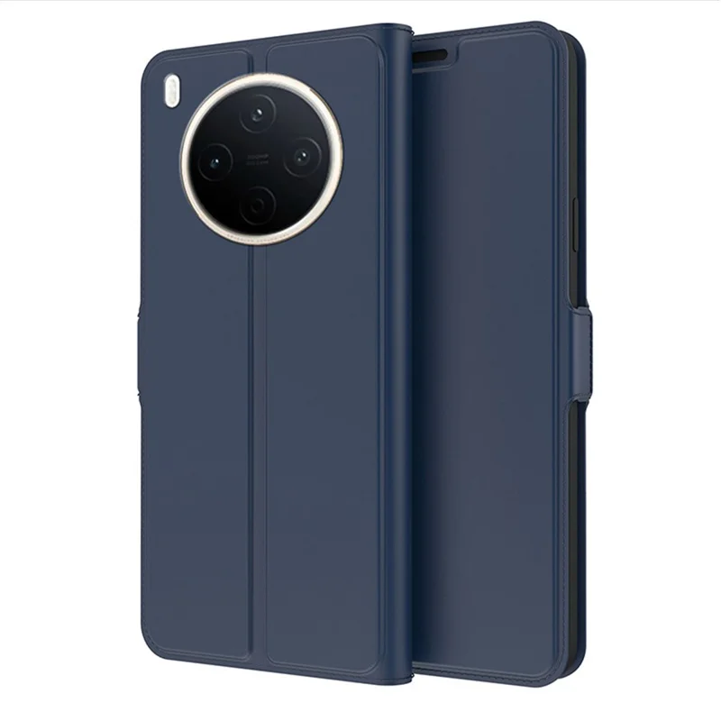 For vivo Y500 Pro 5G Case Shockproof TPU Inner Shell Leather Phone Cover Card Slot - Blue