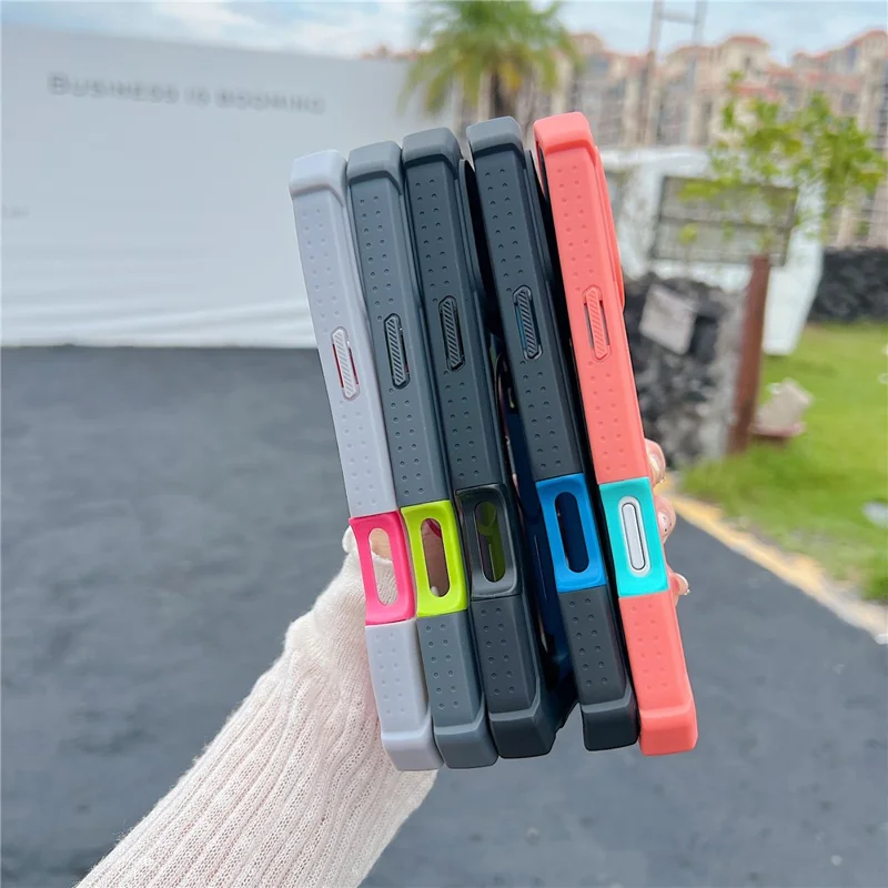 Custodia per iPhone 17 Pro Compatibile con MagSafe Design Bicolore Custodia Anticaduta con Pellicola in Vetro Temperato - Arancione / Blu