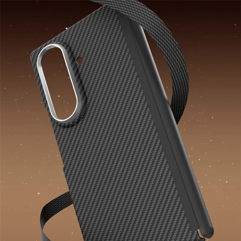 GKK Etui na Samsung Galaxy Z Fold7 5G, pokrycie z fakturą Kevlar, dwuosiowe, PC, cienkie, z magnetycznym zawiasem, ochrona