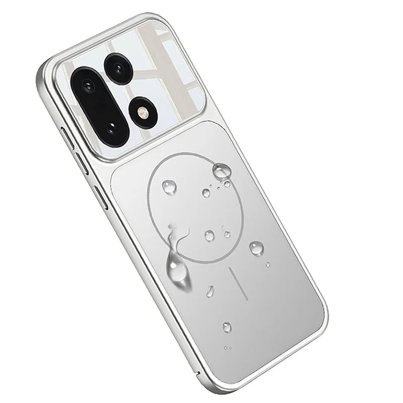 GKK pour OnePlus 15 5G Étui magnétique Transforme en pour iPhone 17 Pro Étui de téléphone mat en PC - Argent