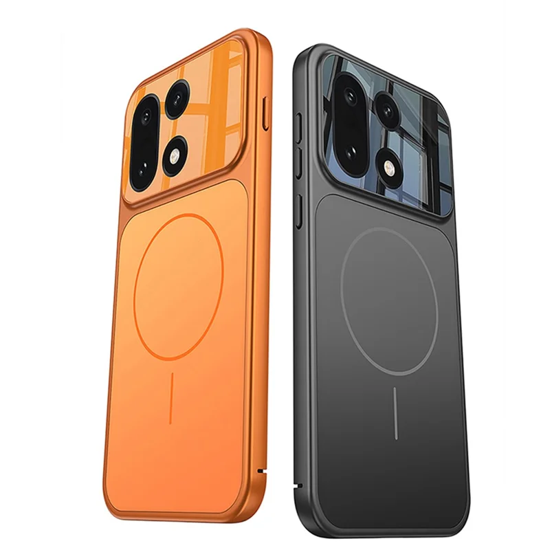 GKK pour OnePlus 15 5G Étui magnétique Transforme en pour iPhone 17 Pro Étui de téléphone mat en PC - Argent