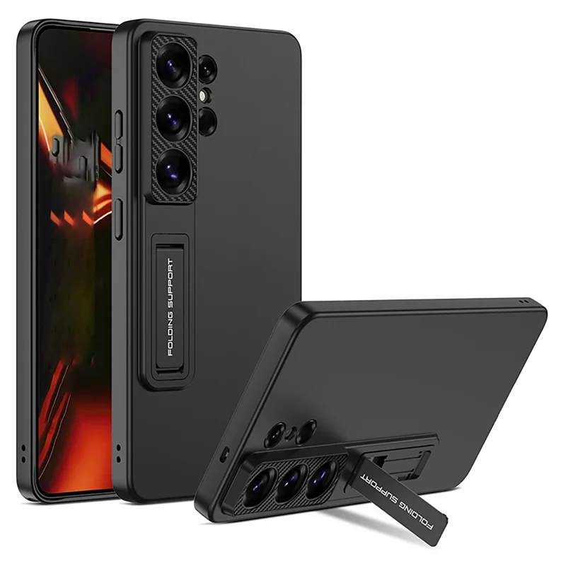 GKK For Samsung Galaxy S26 Ultra Case Slim Kickstand PC Phone Back Cover - Black