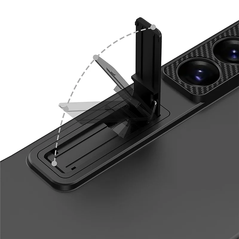 GKK For Samsung Galaxy S26 Ultra Case Slim Kickstand PC Phone Back Cover - Black