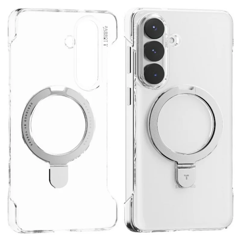 TORRAS Ostand Q1 Slim Series For Samsung Galaxy S26+ Kickstand Case Magnetic Case Borderless Hard PC Phone Cover