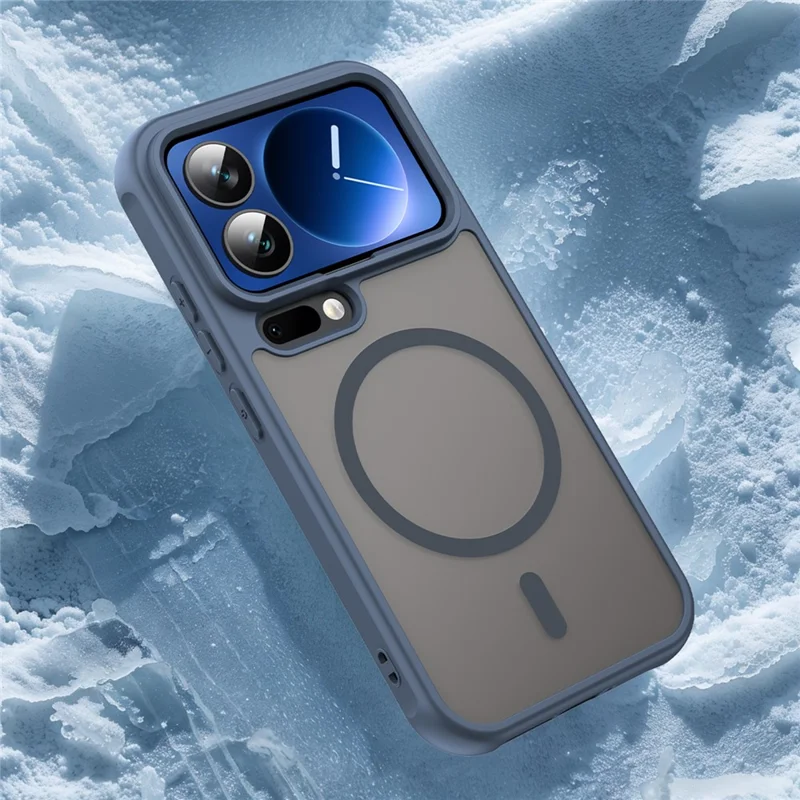 For Xiaomi 17 Pro Magnetic Case Anti Drop PC + TPU Phone Cover - Blue