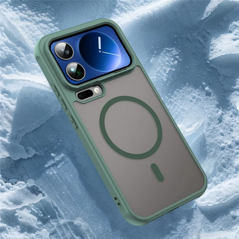 For Xiaomi 17 Pro Max Case Magnetic Anti Drop PC + TPU Phone Cover - Green