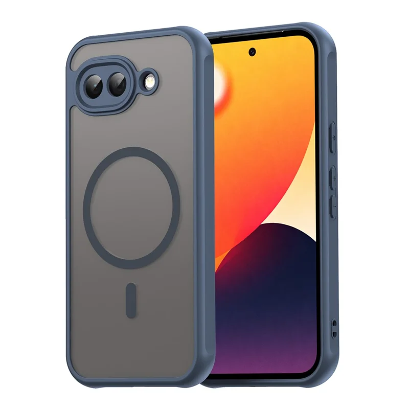 Cover magnetico per Google Pixel 10a, custodia antiurto in PC + TPU - Blu
