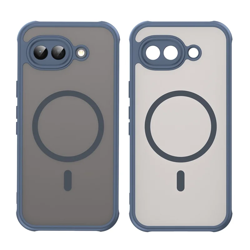 Cover magnetico per Google Pixel 10a, custodia antiurto in PC + TPU - Blu