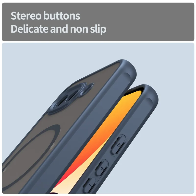 Cover magnetico per Google Pixel 10a, custodia antiurto in PC + TPU - Blu