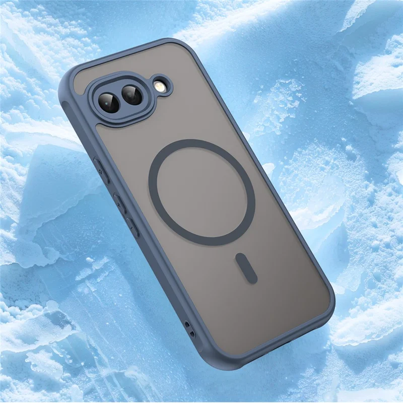 Cover magnetico per Google Pixel 10a, custodia antiurto in PC + TPU - Blu