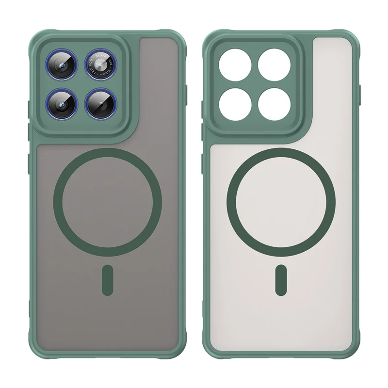 Funda magnética para Motorola Edge 70 5G, funda anti-caída de PC + TPU - Verde