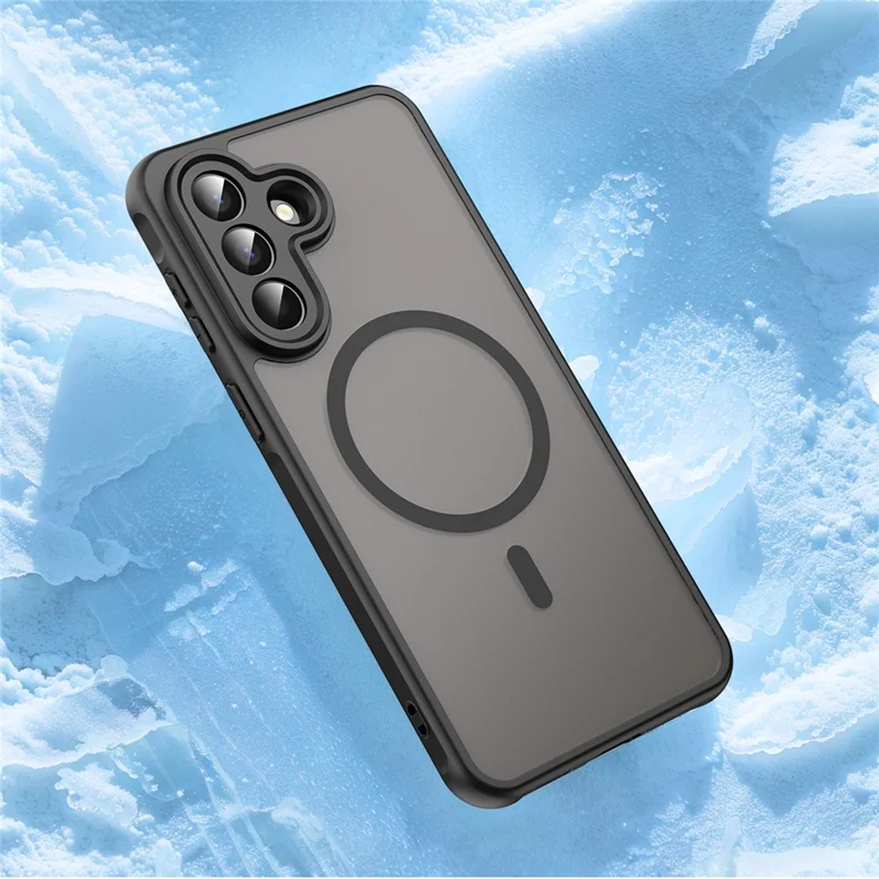 Étui magnétique pour Samsung Galaxy A57, housse anti-chute en PC + TPU - Noir