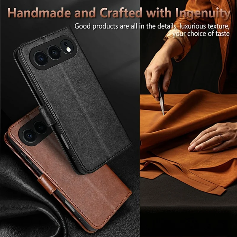 AZNS Per Honor 500 5G Custodia Anti-Graffio Supporto in Pelle PU Portafoglio Cover per Telefono - Marrone