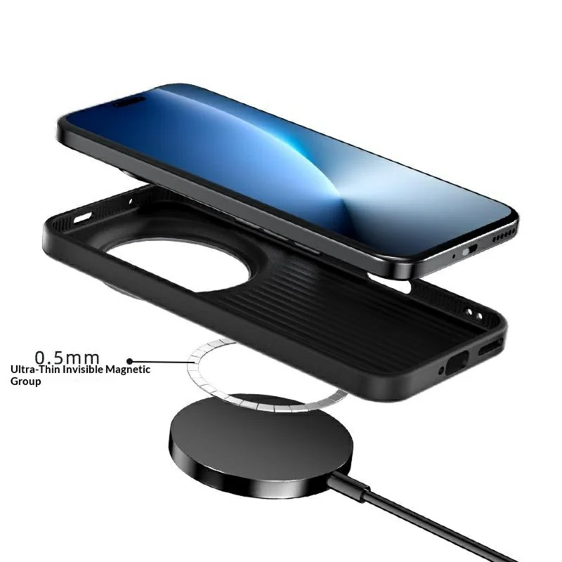 ABEEL For Honor Magic8 5G Magnetic Case Micro-Embossing 6D Printed PC TPU Aluminum Alloy Leather Phone Cover - Outstanding No. 1