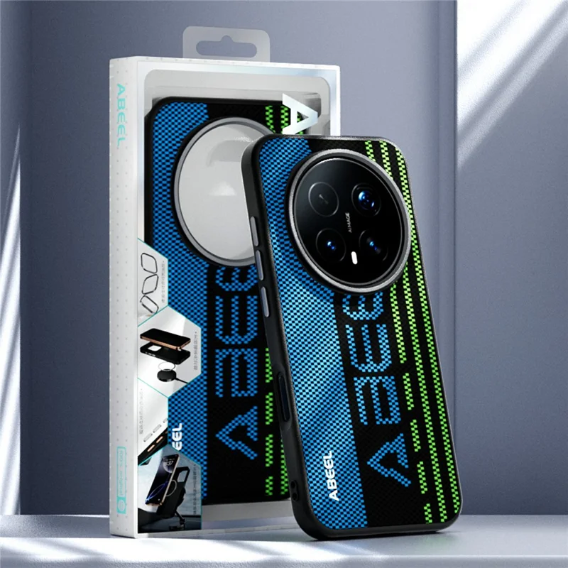 ABEEL For Honor Magic8 5G Magnetic Case Micro-Embossing 6D Printed PC TPU Aluminum Alloy Leather Phone Cover - Outstanding No. 1