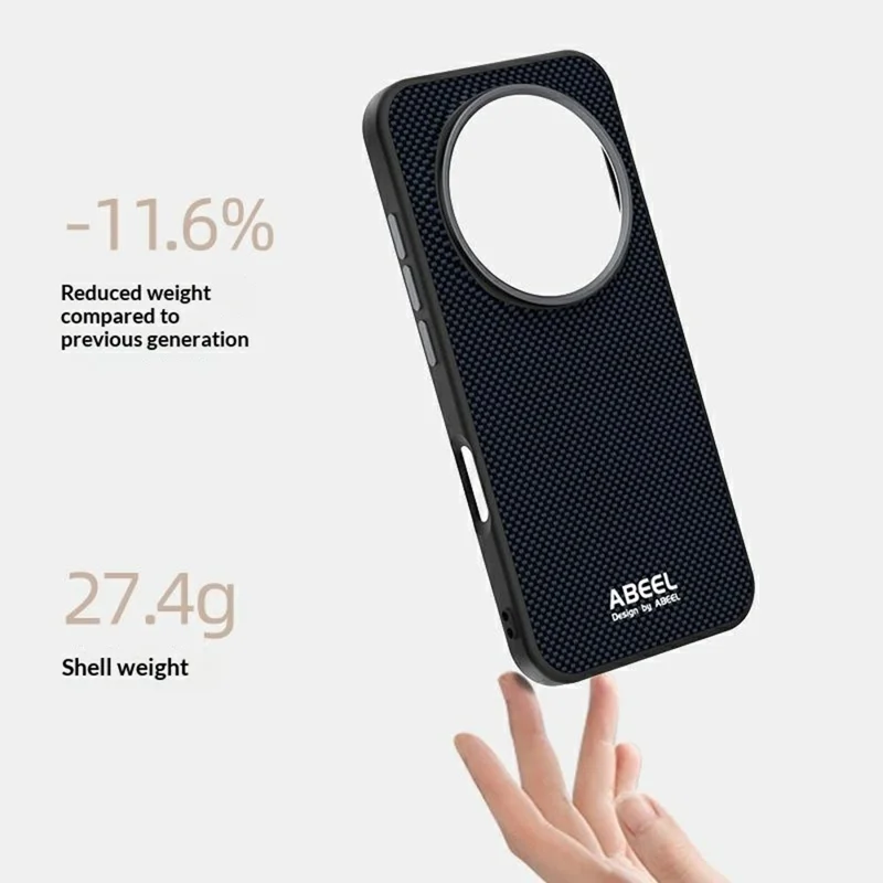 ABEEL For Honor Magic8 5G Magnetic Case Printed PC TPU Aluminum Alloy Leather Phone Cover - Black