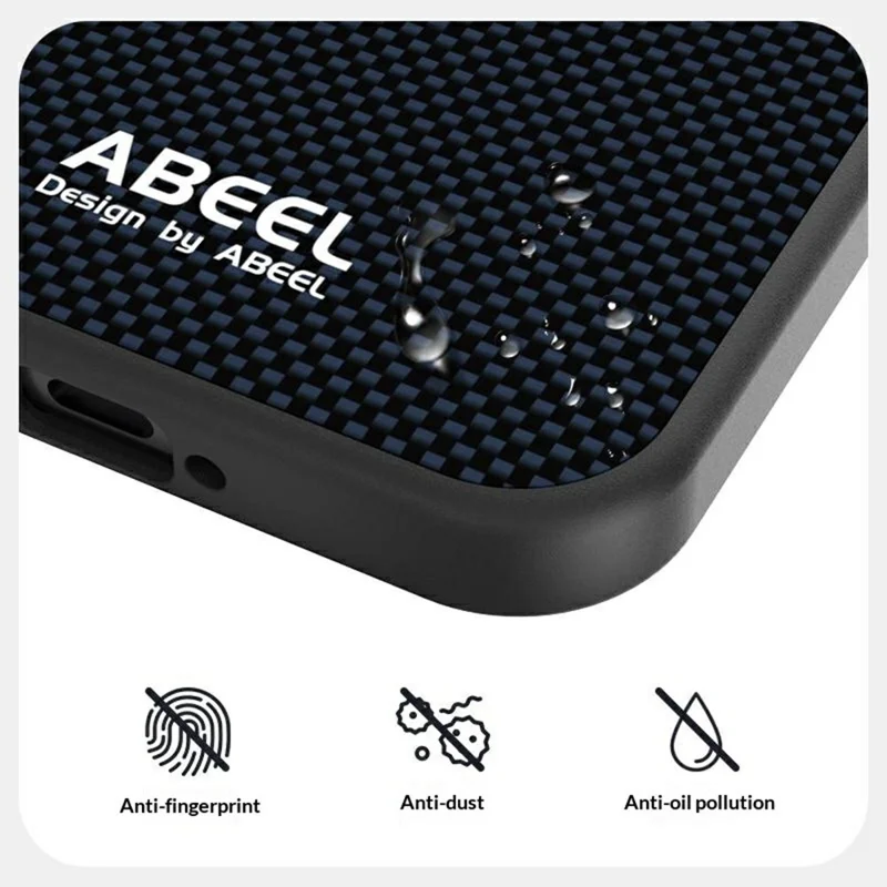 ABEEL For Honor Magic8 5G Magnetic Case Printed PC TPU Aluminum Alloy Leather Phone Cover - Black