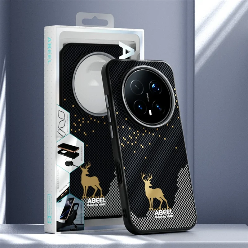 ABEEL لجهاز Honor Magic8 Pro 5G غطاء مغناطيسي رفيع للغاية من مادة البولي كربونات والبولي يوريثان، غطاء خلفي للهاتف - غزال