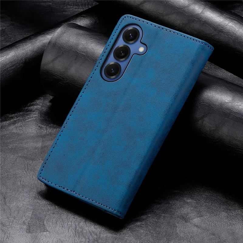 For Samsung Galaxy S26 Wallet Case RFID Blocking PU Leather Phone Cover - Blue