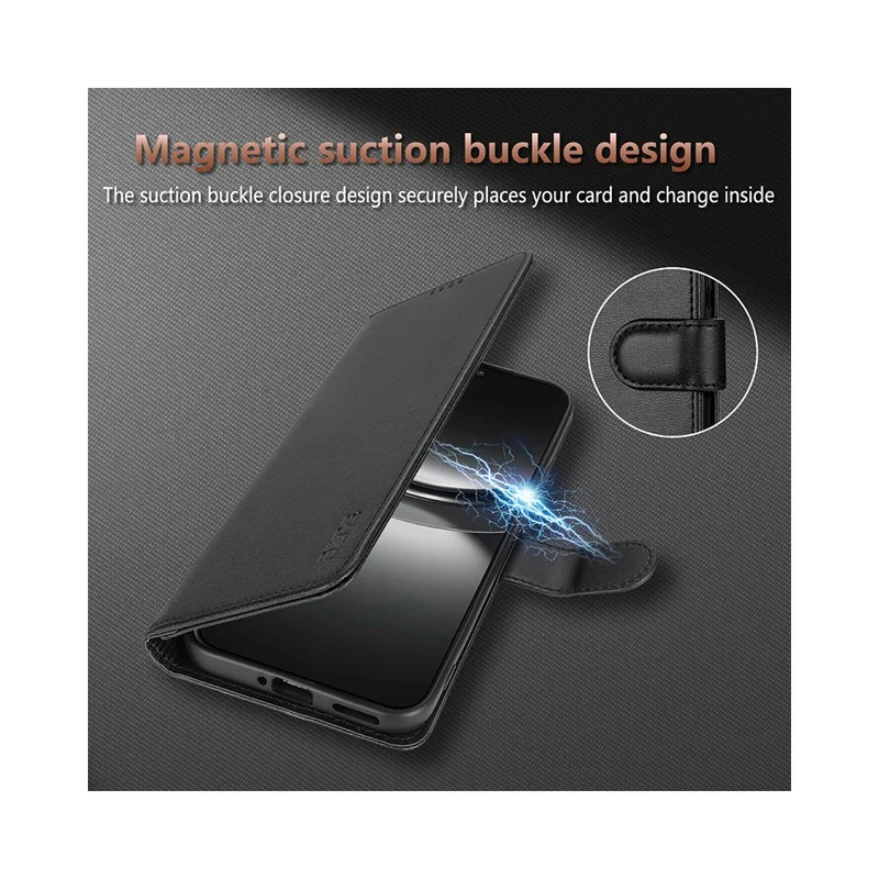 AZNS Чехол для Samsung Galaxy A57 из искусственной кожи с отделением для карт - Коричневый