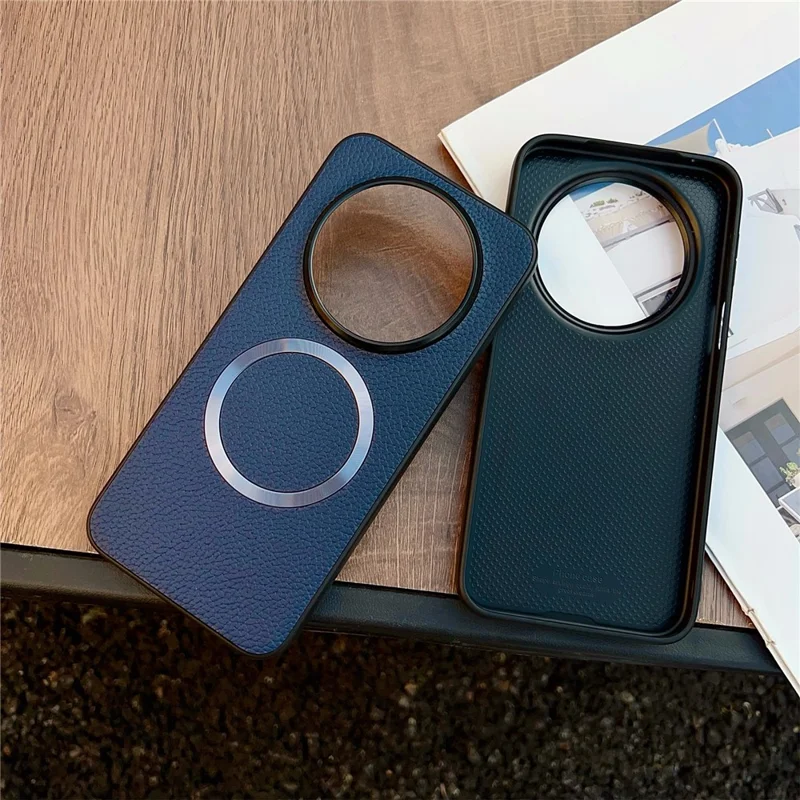 Etui magnetyczne do Huawei Mate 80, faktura krokodylowa, skóra PU + pokrywa tylna z TPU - Czarny