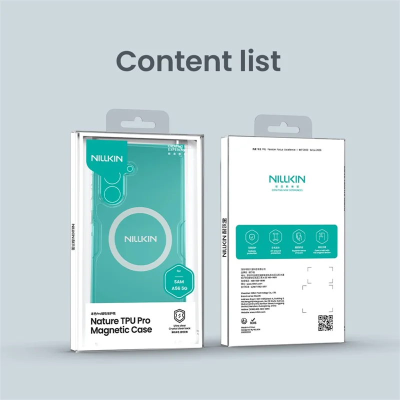 NILLKIN Nature Pro Series for Samsung Galaxy A57 5G Magnetic Case TPU + PC Ultra Clear Phone Cover