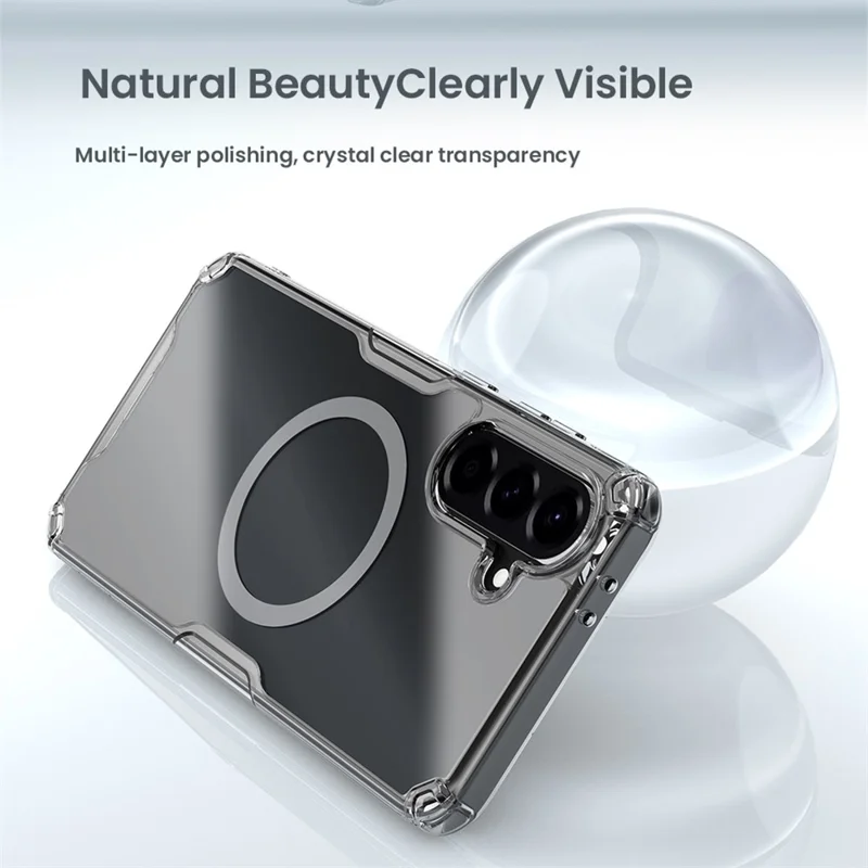 NILLKIN Nature Pro Series for Samsung Galaxy A57 5G Magnetic Case TPU + PC Ultra Clear Phone Cover
