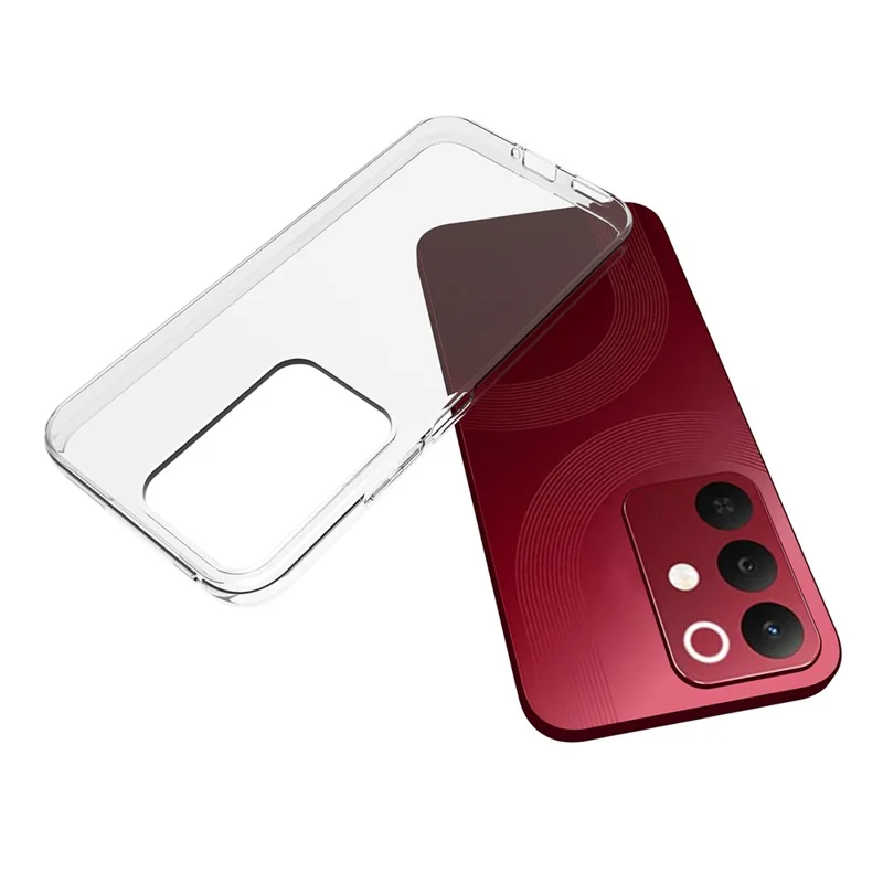 Coque pour Realme 15x (Inde) 5G / C85 5G, résistante aux traces d'eau, en TPU transparent, housse arrière pour téléphone