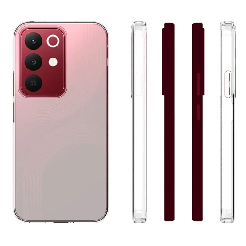 Coque pour Realme 15x (Inde) 5G / C85 5G, résistante aux traces d'eau, en TPU transparent, housse arrière pour téléphone