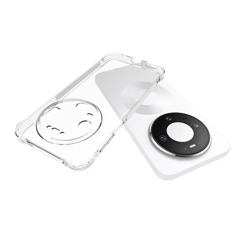 لـ هاتف Huawei Mate 80 / Mate 80 Pro غطاء هاتف شفاف من مادة TPU مقاوم للانزلاق