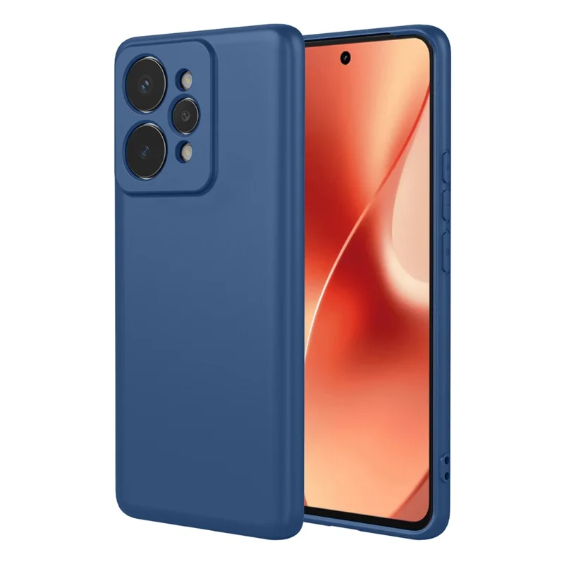 Fodral för Realme 15 5G, känsla som flytande silikon, mjukt TPU-skyddsfodral i blått