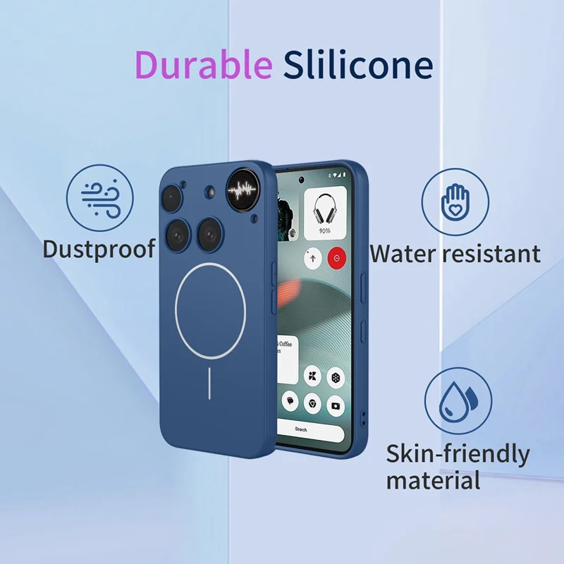 Bulk Purchasing For Nothing Phone (3) 5G Magnetic Case Soft TPU Phone Back Cover - Blue