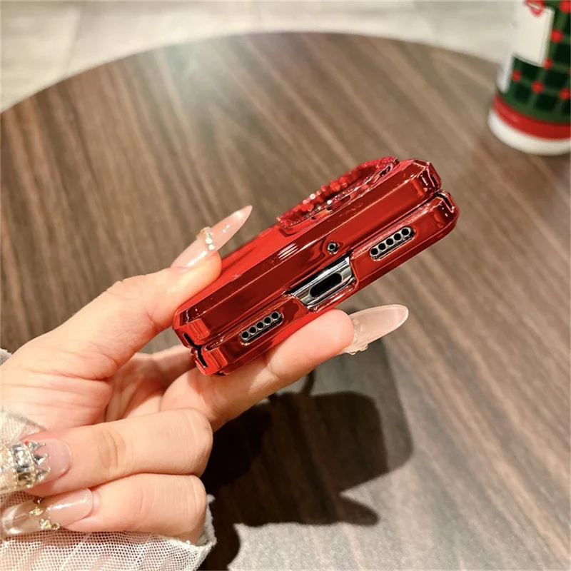 حالة لهواوي P50 جيب حالة هاتف أنماط الحصان للسنة الجديدة مع حامل خاتم وغشاء شاشة خلفي من الزجاج المقوى