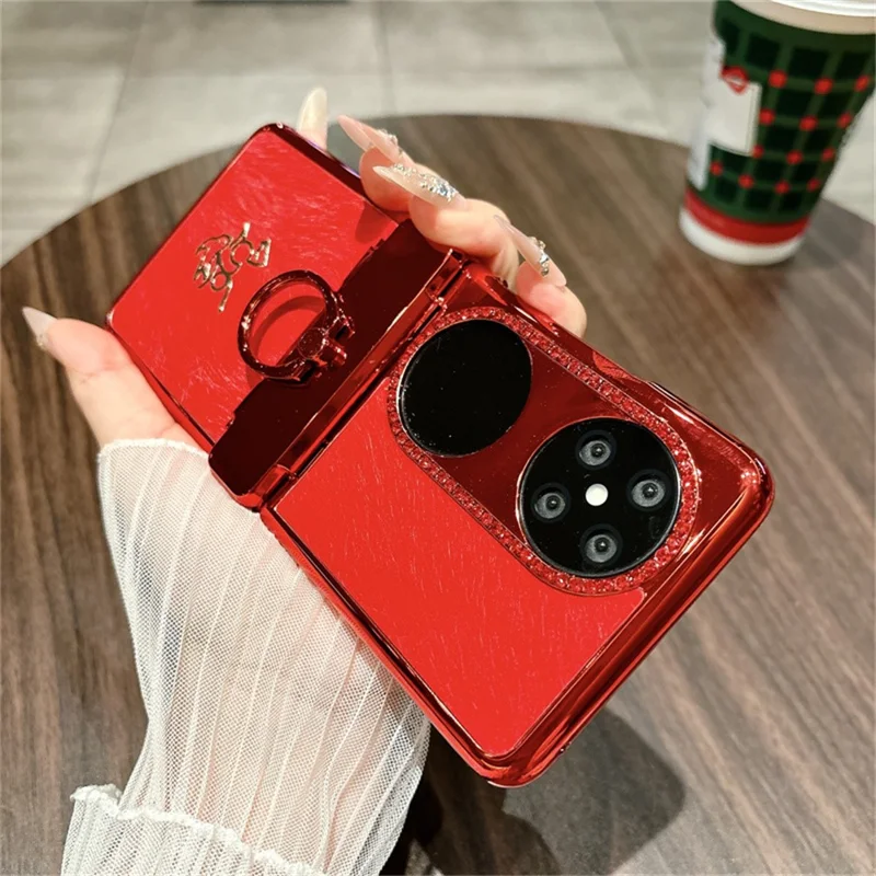 حالة لهواوي جيب 2 حالة سنة جديدة خيمة نمط الحصان غطاء الهاتف البولي كربونات مع حامل الخاتم وفيلم الشاشة الخلفي الزجاج المقسى