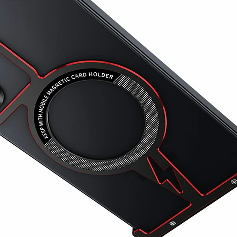 Capa Magnética para Samsung Galaxy S25 Ultra, Estrutura em Liga de Alumínio Aviação, Sem Moldura, Cor Preta / Vermelha