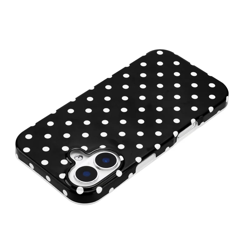 For iPhone 17 Case Dot Design IMD TPU Phone Back Cover - Black